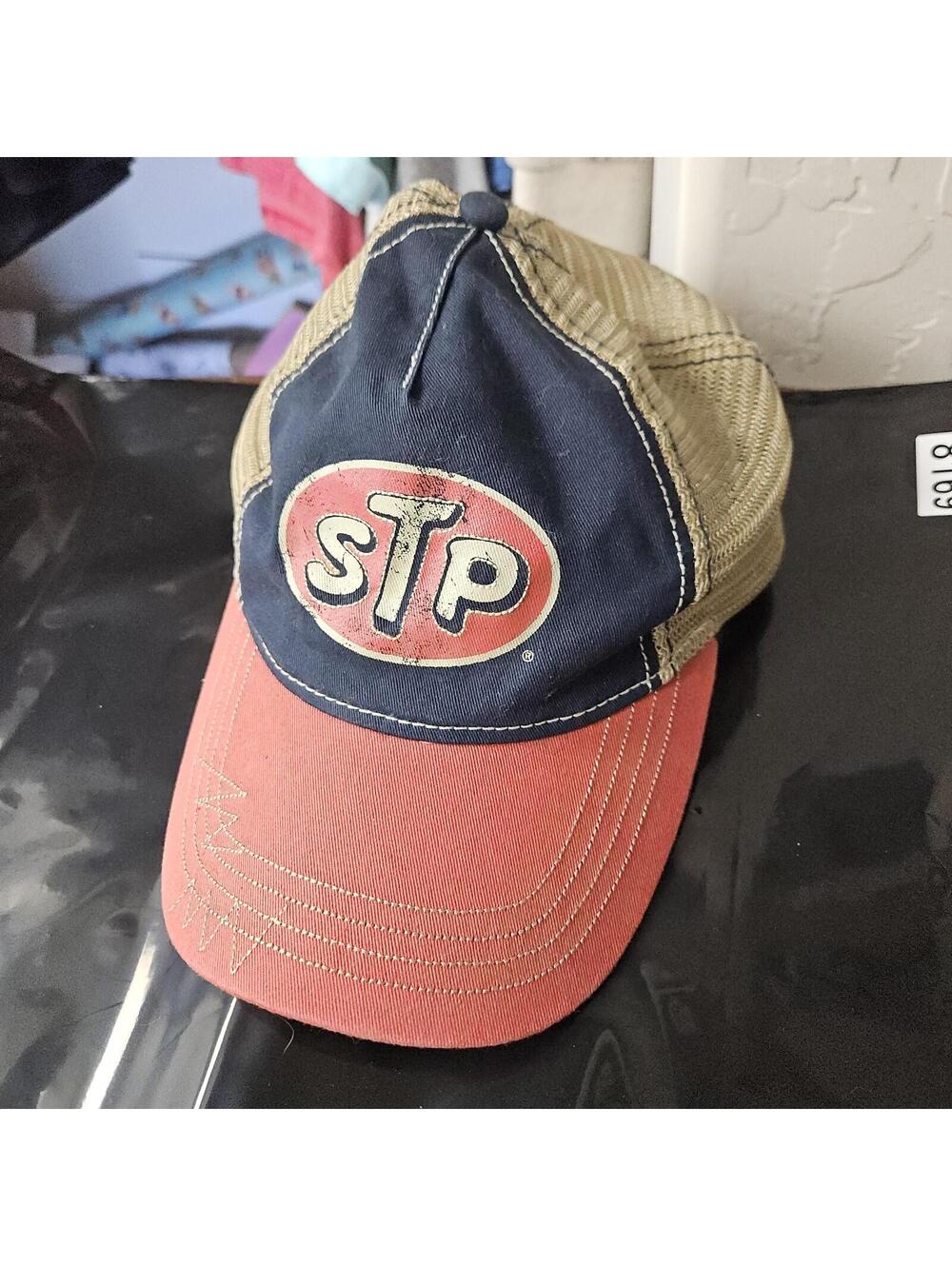 STP Motor Oil Baseball Cap Low Profile H3 Headwear Mesh Snapback